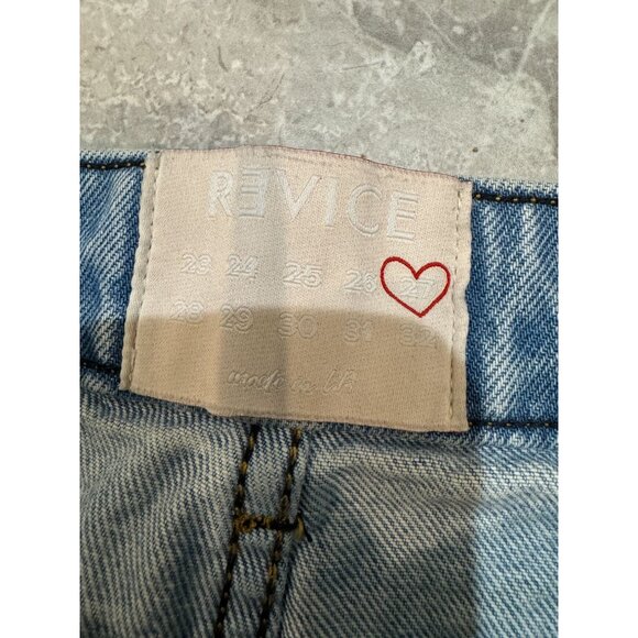 Revice Denim Cut Off Shorts High Rise Blue Women's Size‎ 27 h2 - Picture 4 of 7